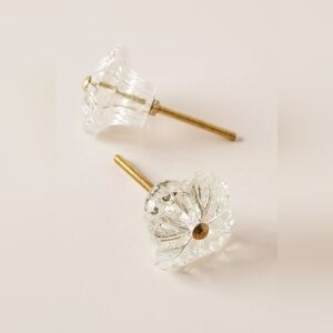 Anthropologie Helena Knobs, Set of 2 Clear